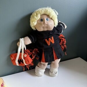 Rare Xavier Dimples Vintage Cabbage Patch Kids Doll Blue Eyes Cheerleader + T38‎